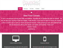 Tablet Screenshot of poundpig.com